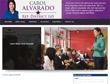 Tablet Screenshot of carolalvarado.com